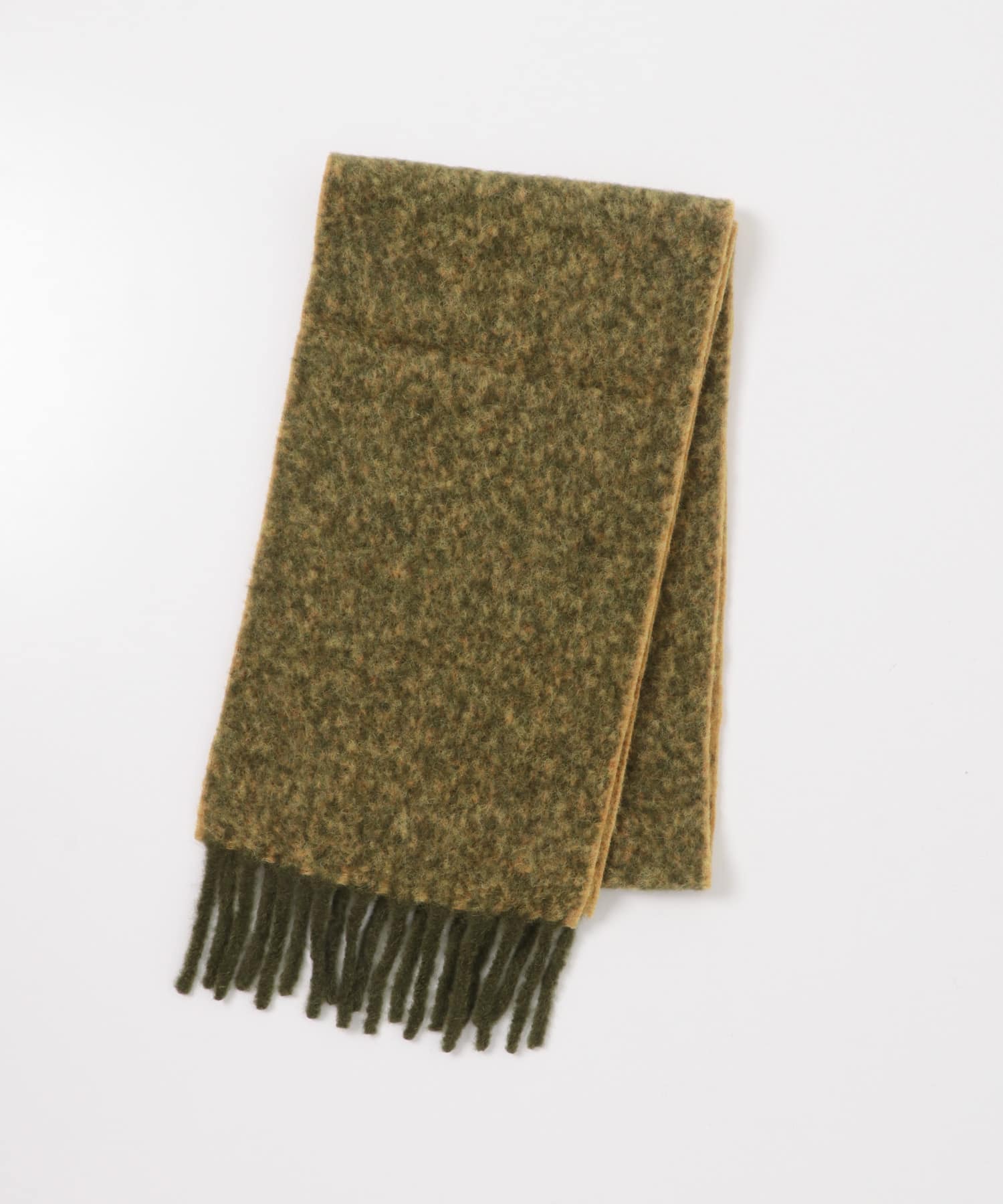 THE INOUE BROTHERS　Two Colour Woolly Scarf Green/Lime One
