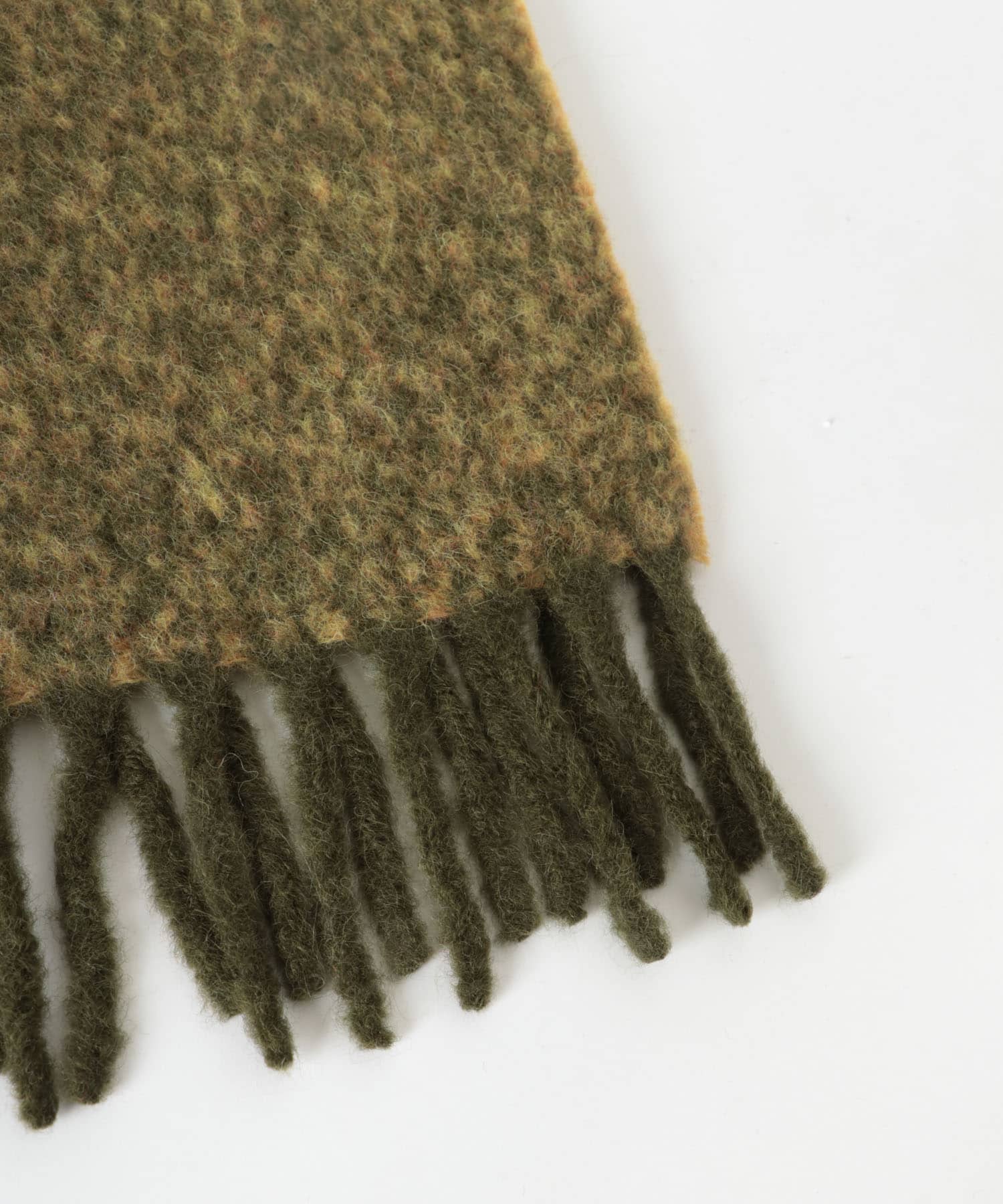 THE INOUE BROTHERS　Two Colour Woolly Scarf Green/Lime One