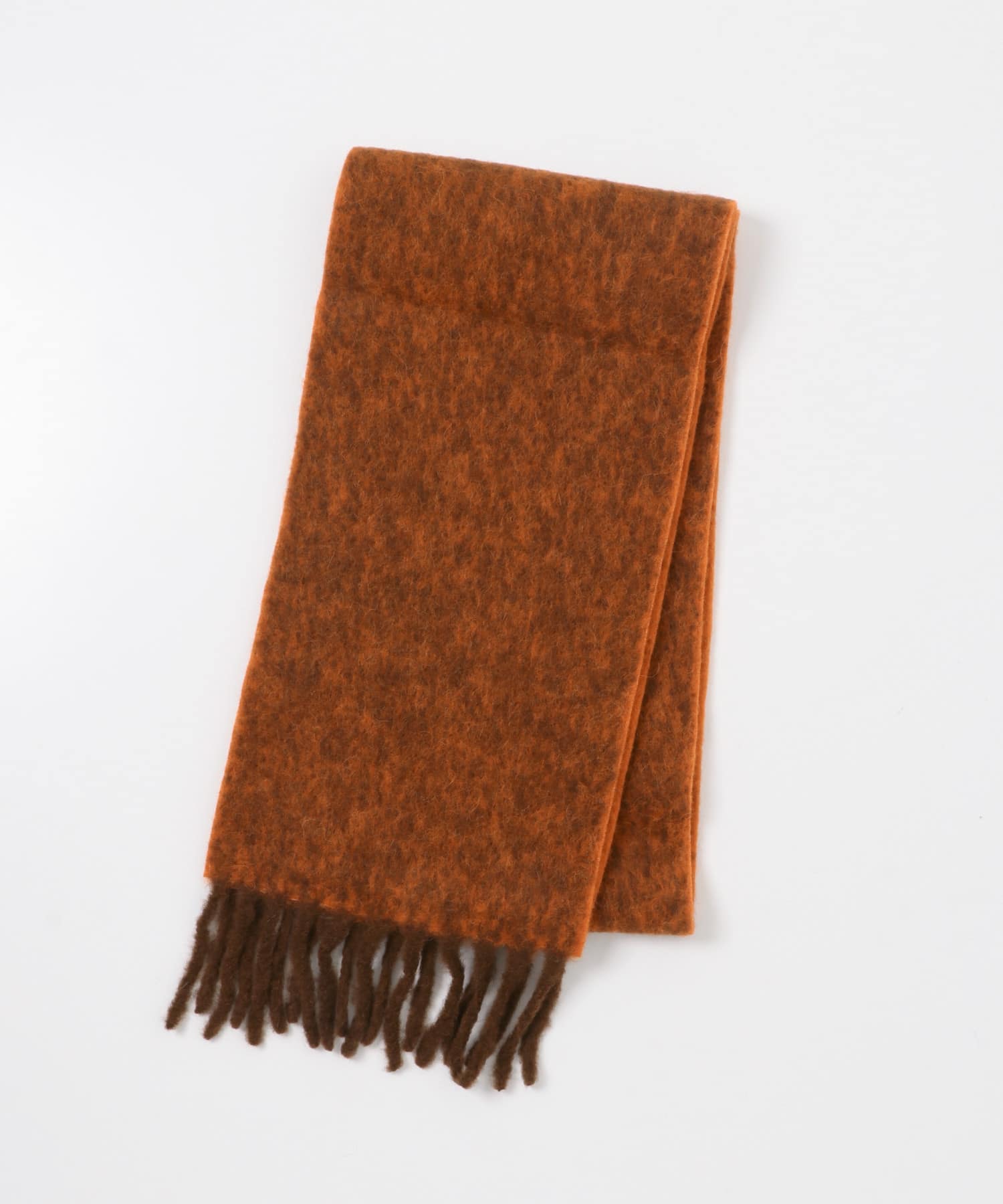 THE INOUE BROTHERS　Two Colour Woolly Scarf Brn/Orn One