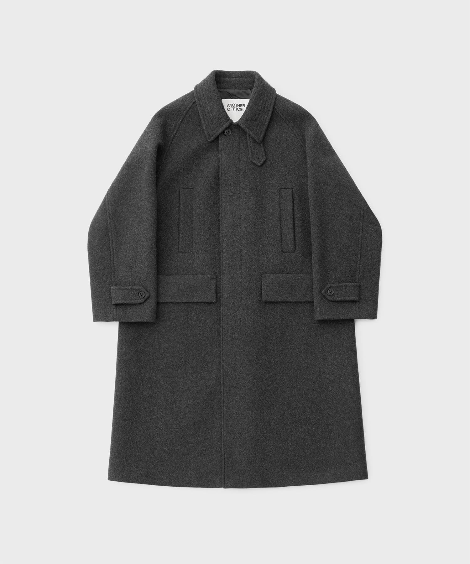 ANOTHER OFFICE Voyager Bold Balmacaan Coat(1 Black): アウター