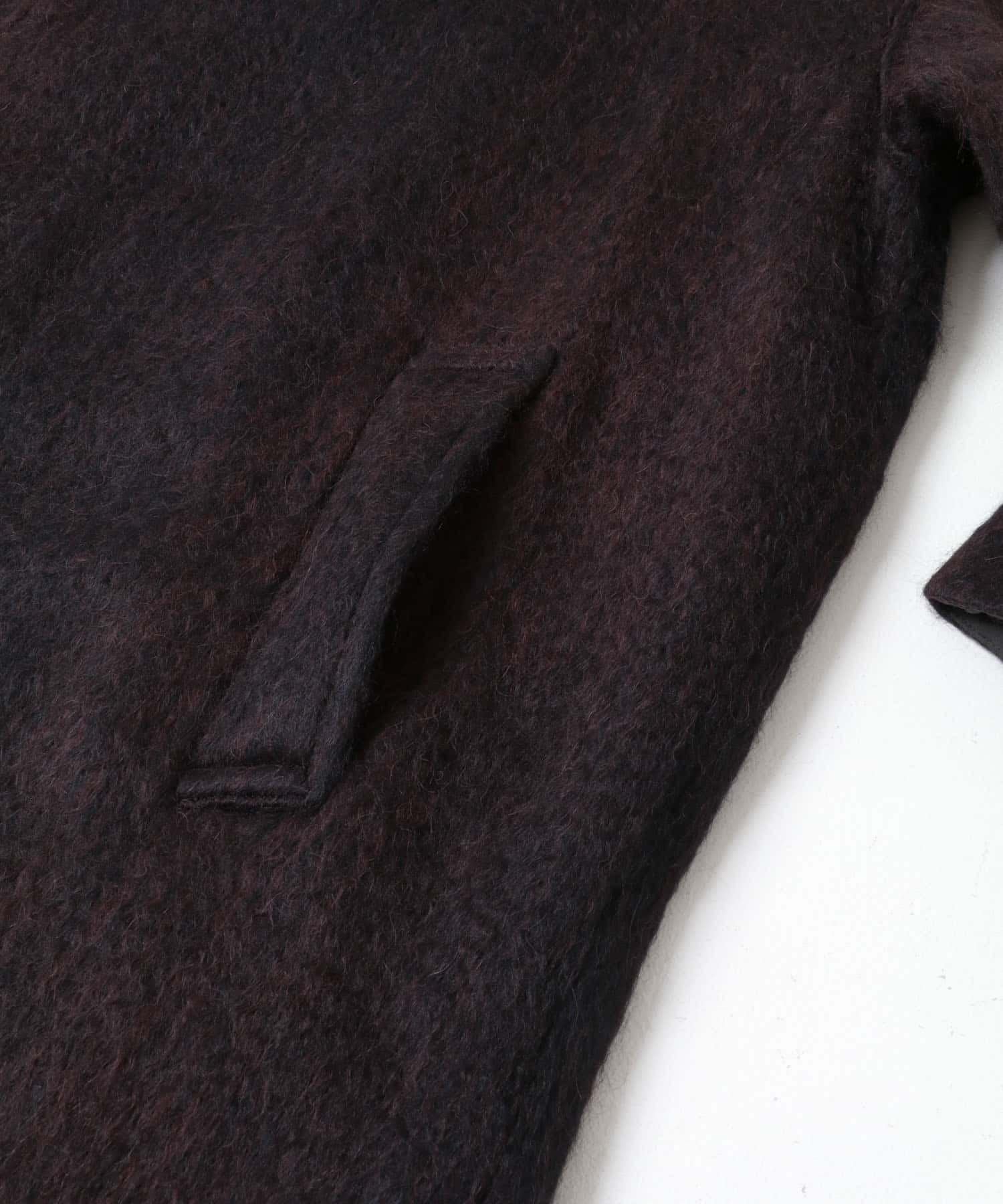 SEEALL　BALCOLLAR COAT BLK/BRN 4