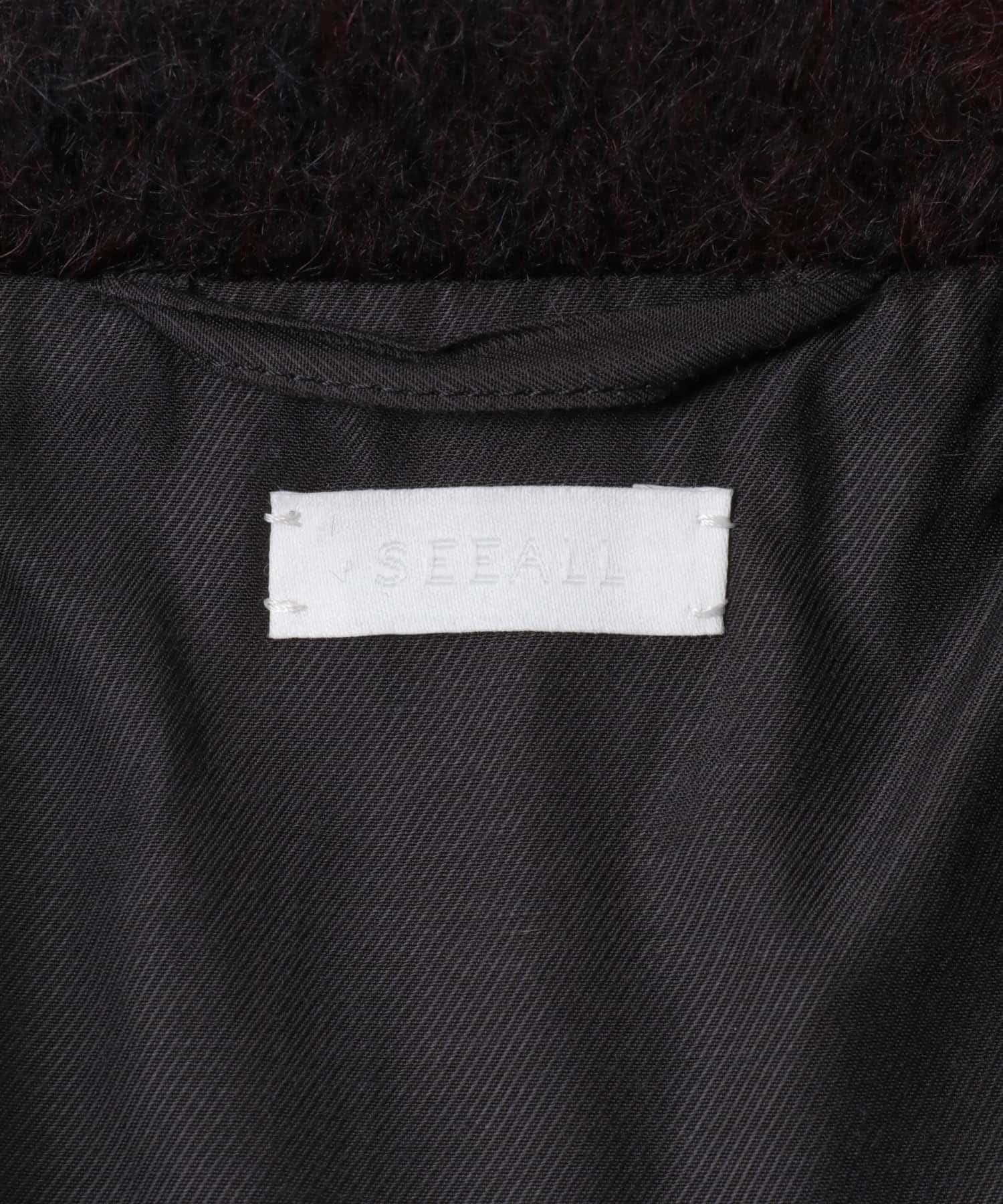 SEEALL　BALCOLLAR COAT BLK/BRN 4