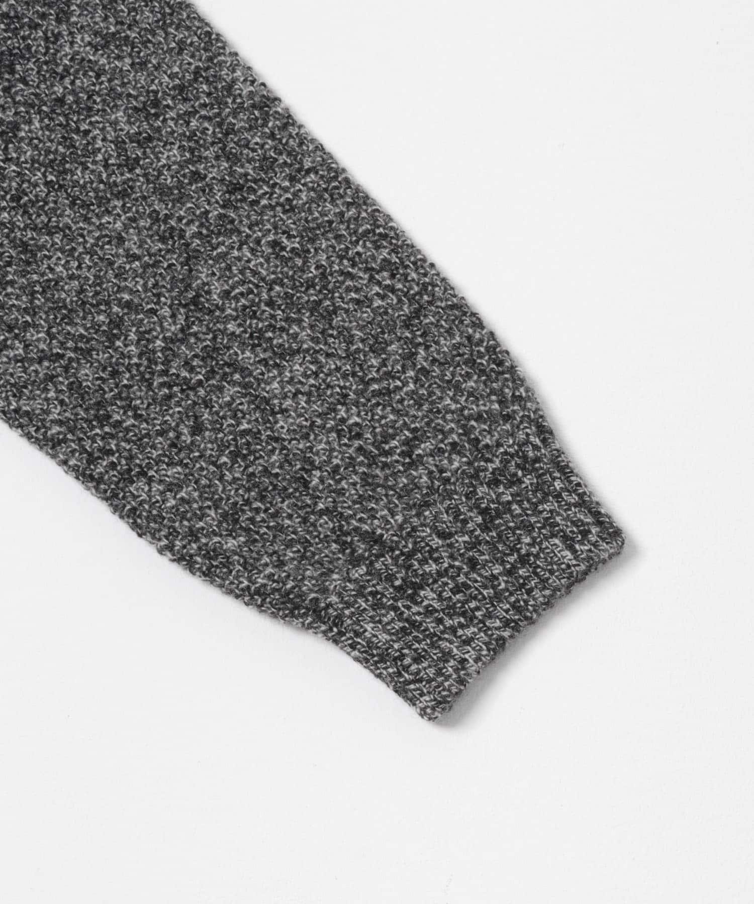 ATON　LAMBS WOOL C/N SWEATER CHA MOKU 4