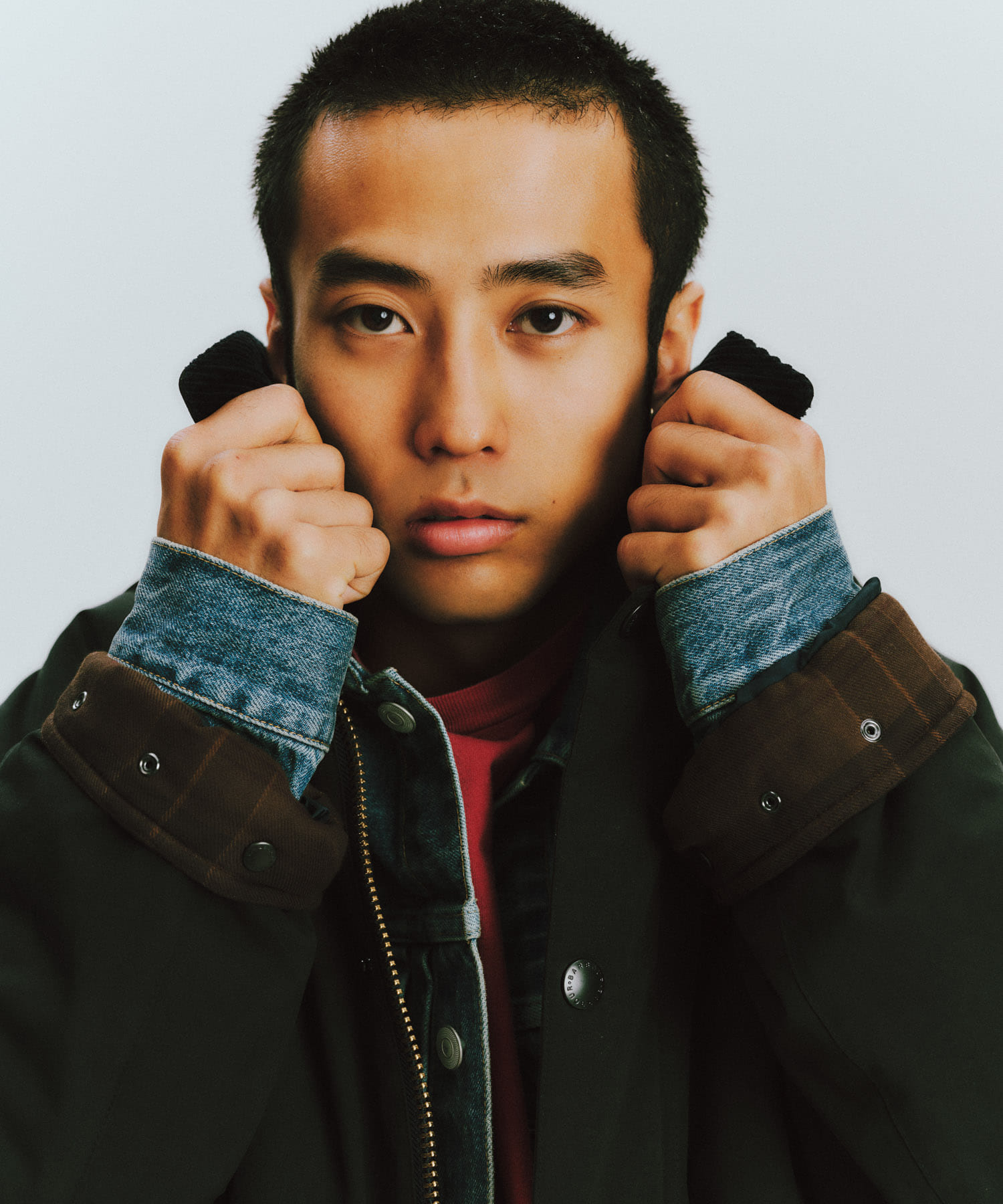 『別注』Barbour / URBAN RESEARCH　PADDED OS BEAUFORT navy 36