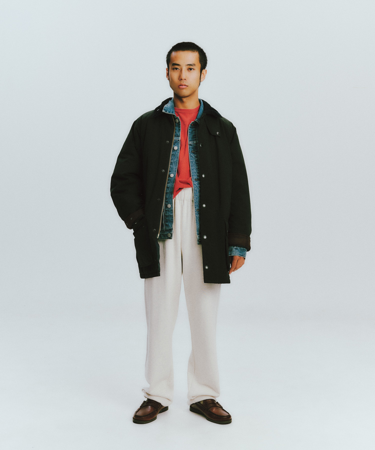 『別注』Barbour / URBAN RESEARCH　PADDED OS BEAUFORT navy 36