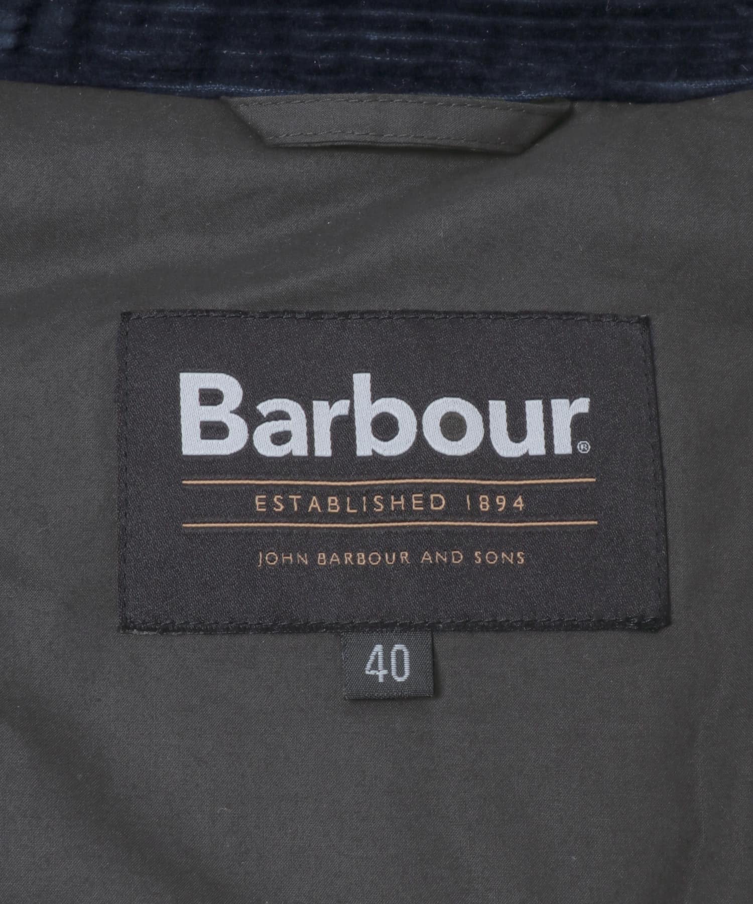 『別注』Barbour / URBAN RESEARCH　PADDED OS BEAUFORT navy 38