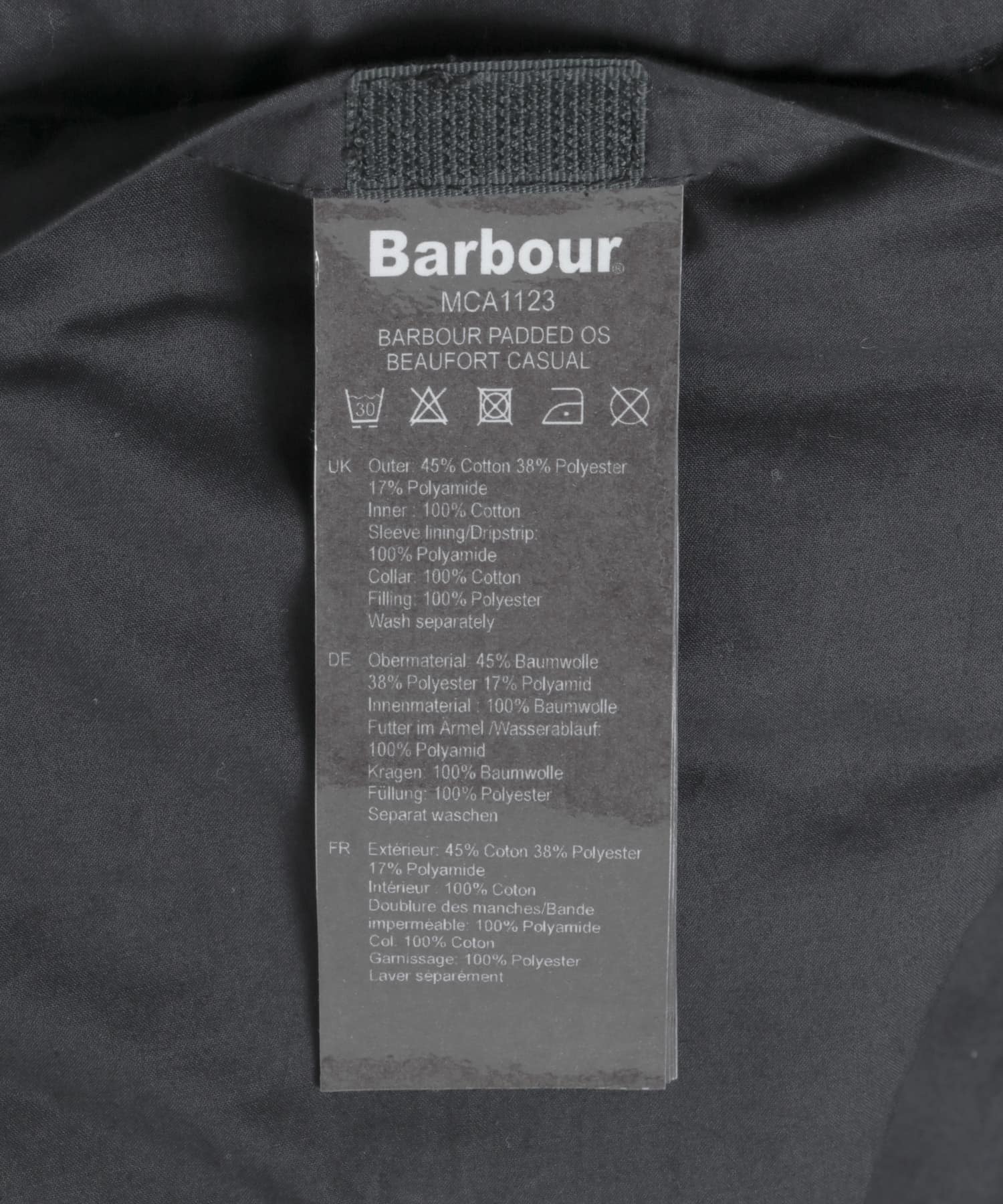 『別注』Barbour / URBAN RESEARCH　PADDED OS BEAUFORT navy 38