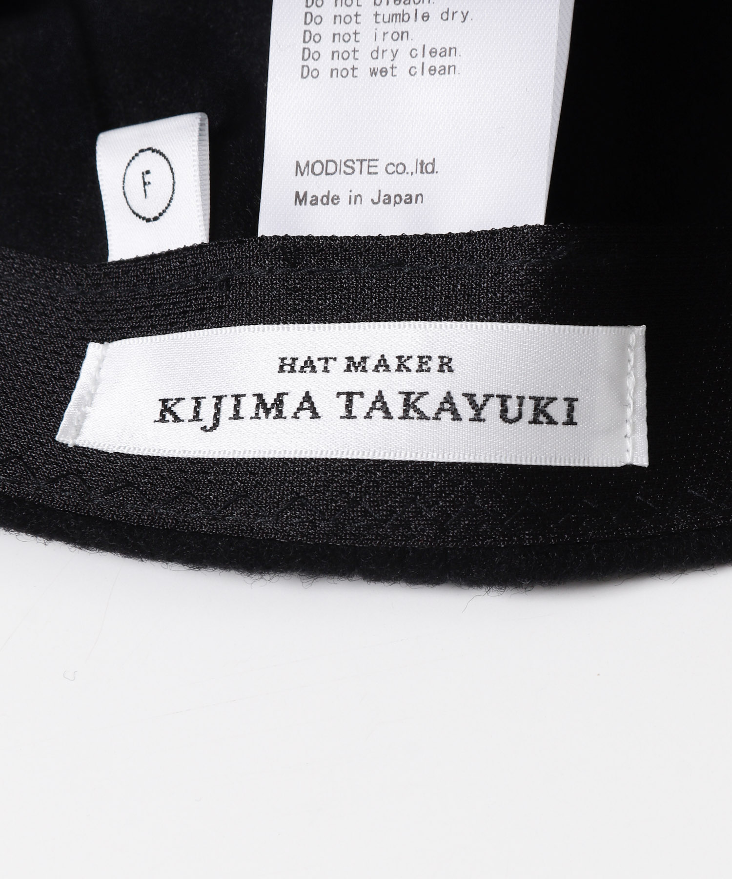 KIJIMA TAKAYUKI　MELTON 6PANEL CAP 01BLACK one