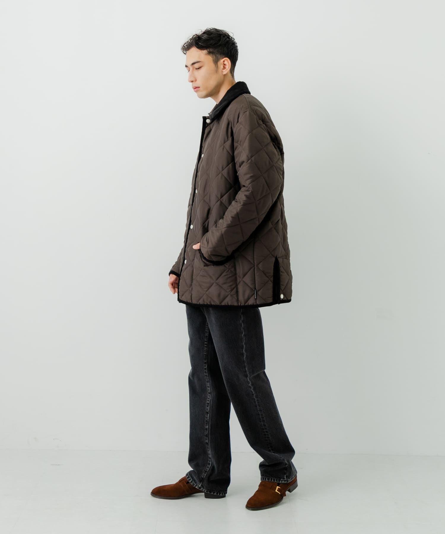 Traditional Weatherwear　WAVERLY STUDS EX.UR 別注BROWN 40