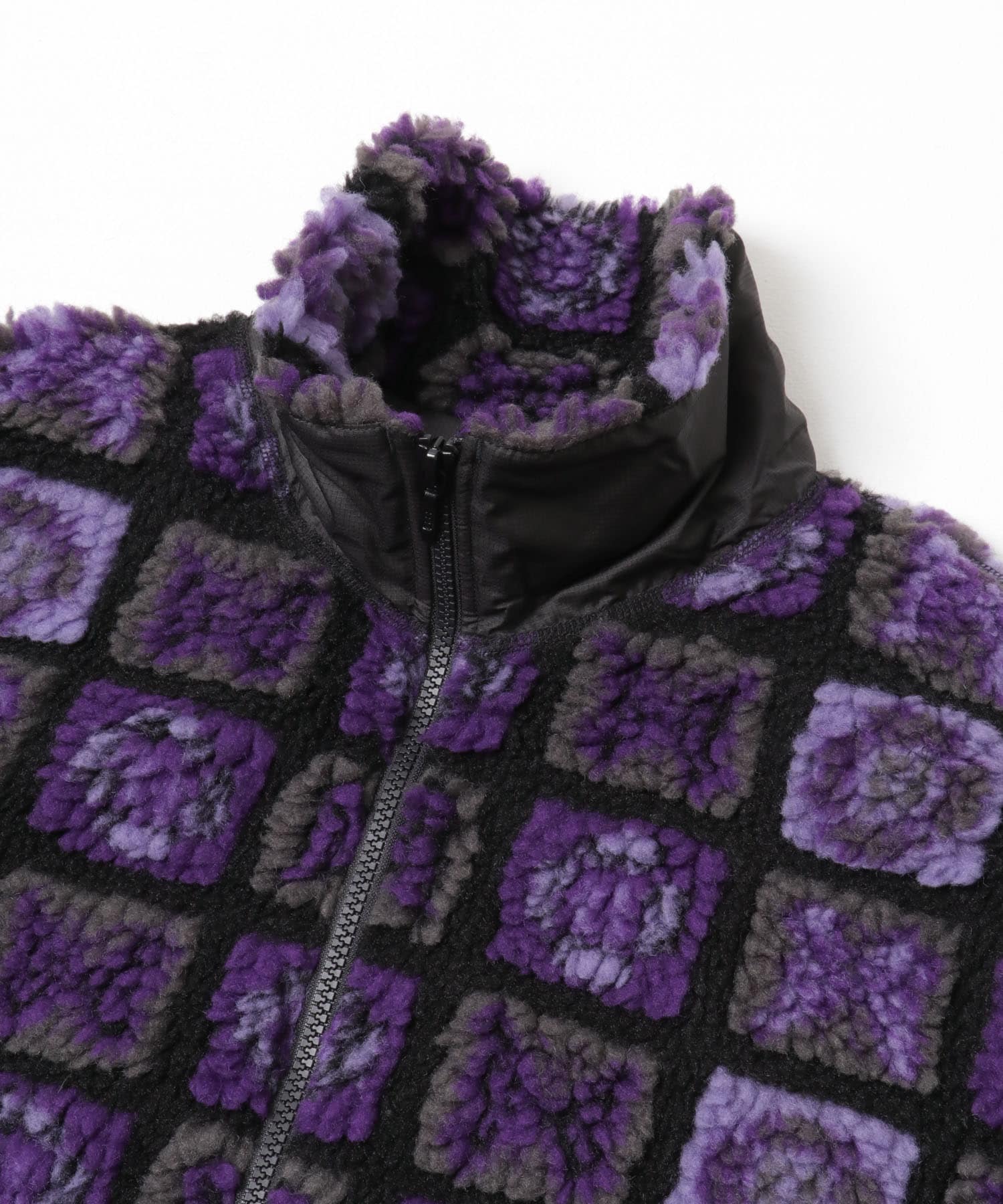 Needles　Fur Jacket Purple/BLK S