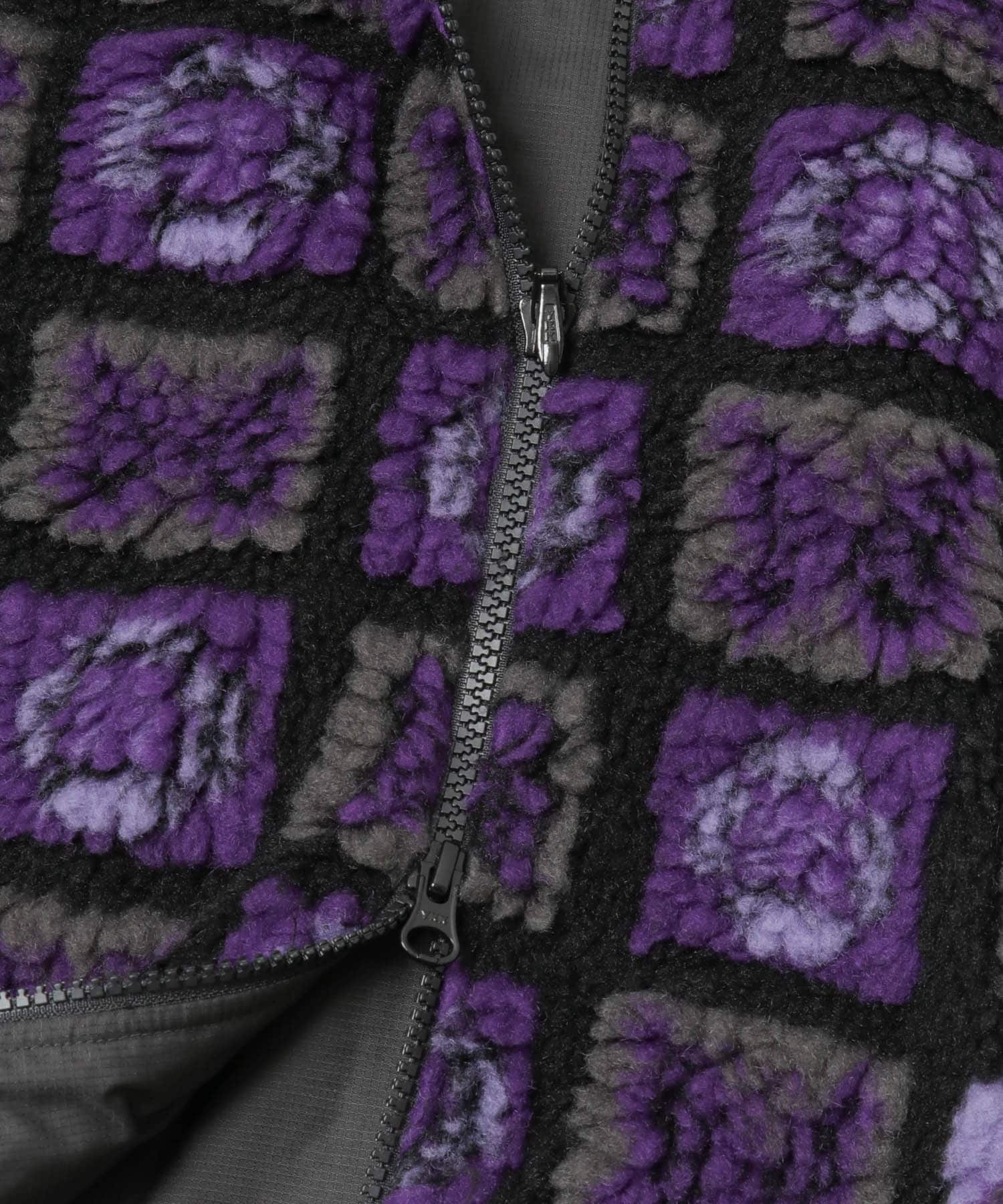 Needles　Fur Jacket Purple/BLK S