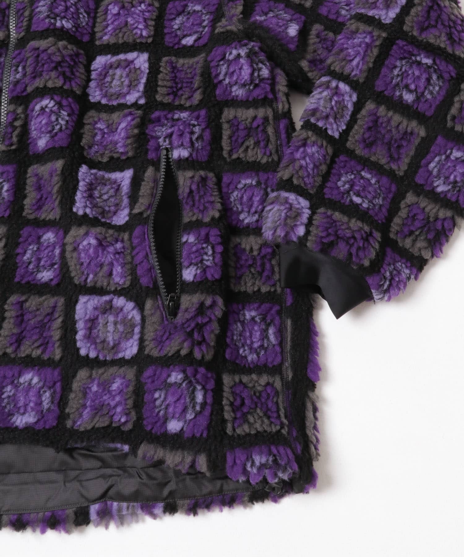 Needles　Fur Jacket Purple/BLK S