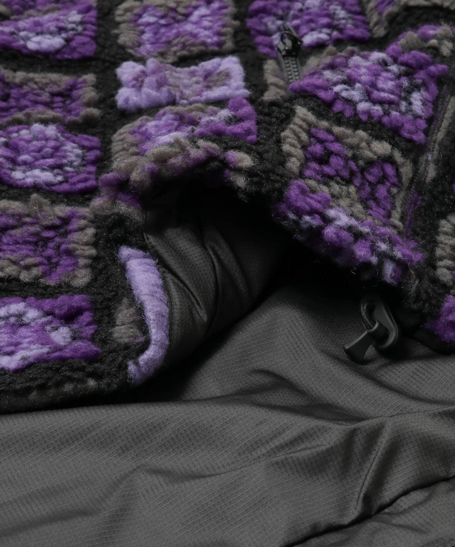 Needles　Fur Jacket Purple/BLK S
