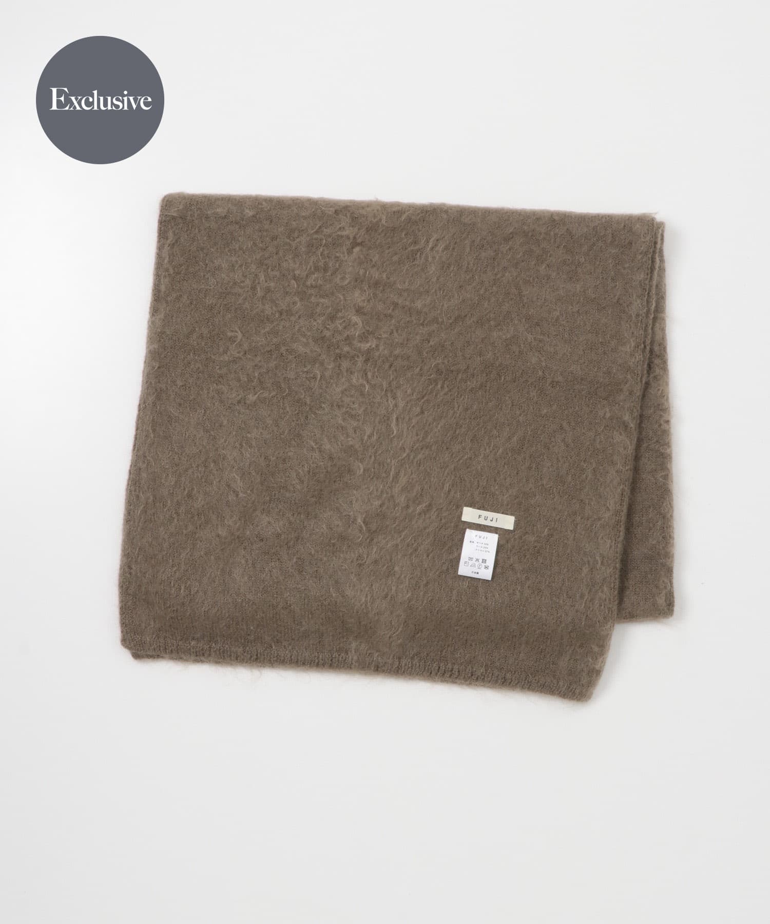 『別注』FUJI×URBAN RESEARCH　MOHAIR LONG STOLE MOCHABROWN Free