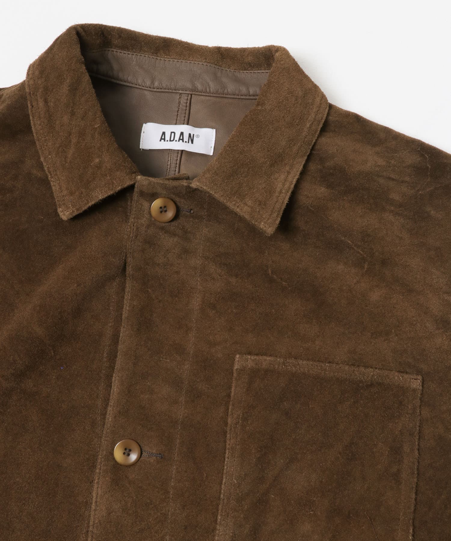A.D.A.N　SUEDE CHORE COAT BROWN M