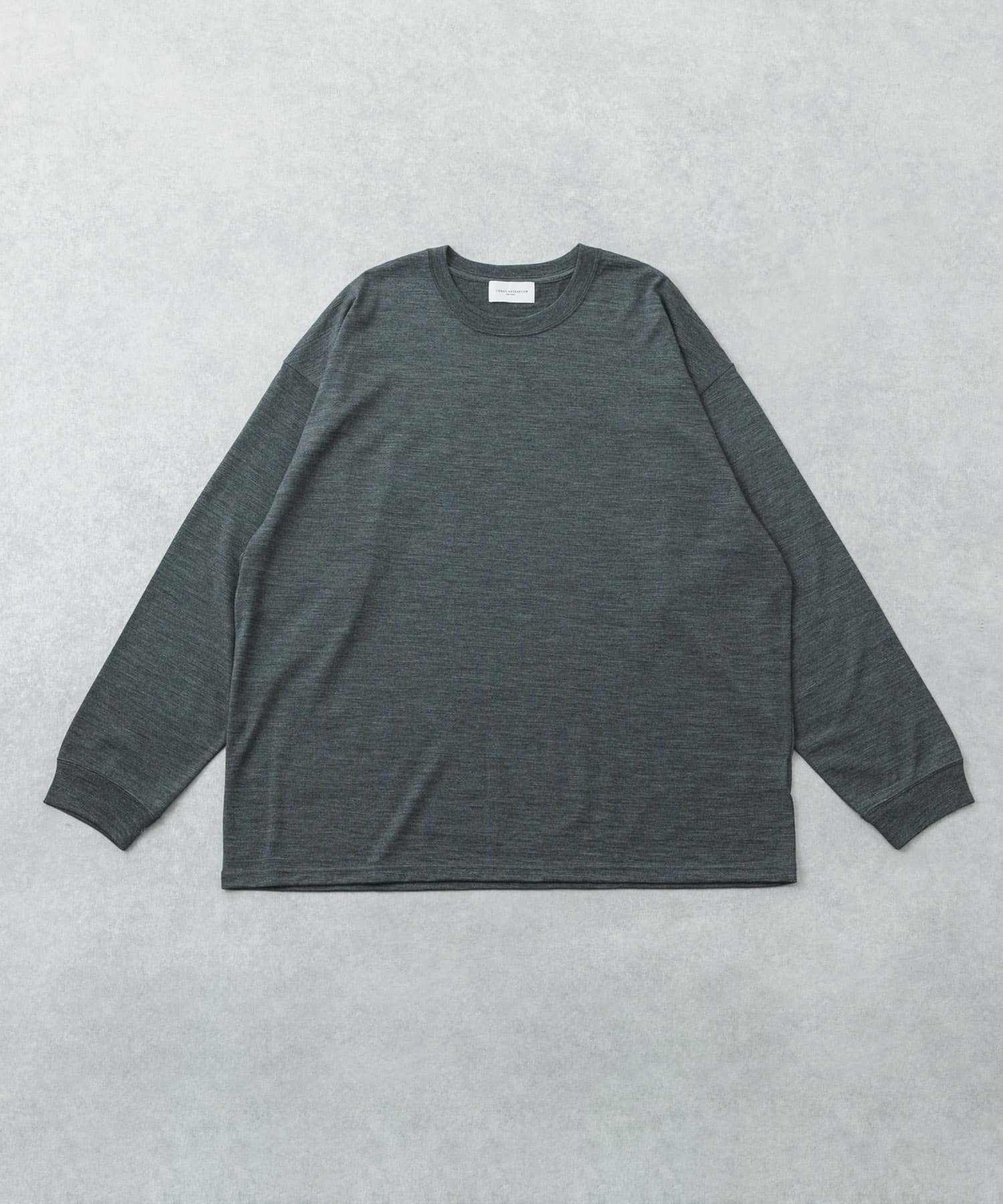 new basic　WASHABLE MERINO WOOL LONG-SLEEVE