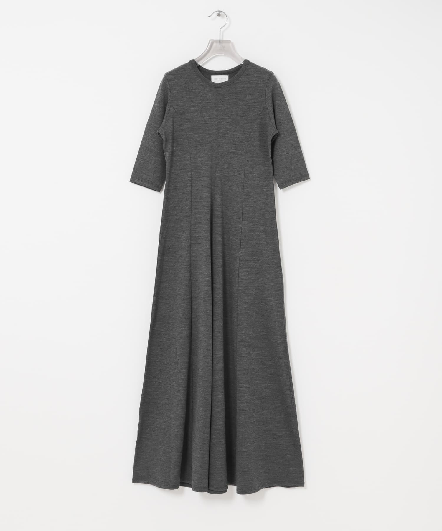 new basic　WASHABLE WOOL FLARE ONE-PIECE