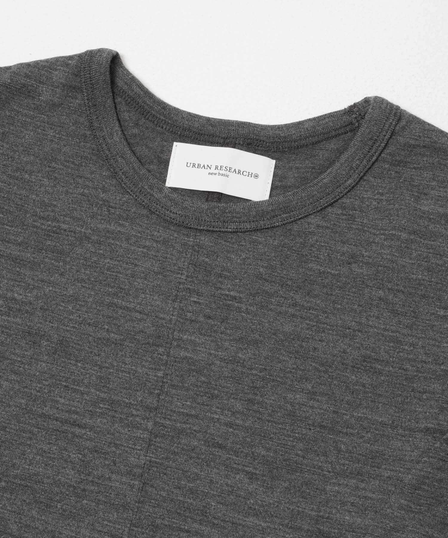 new basic　WASHABLE WOOL FLARE ONE-PIECE CHARCOAL 36