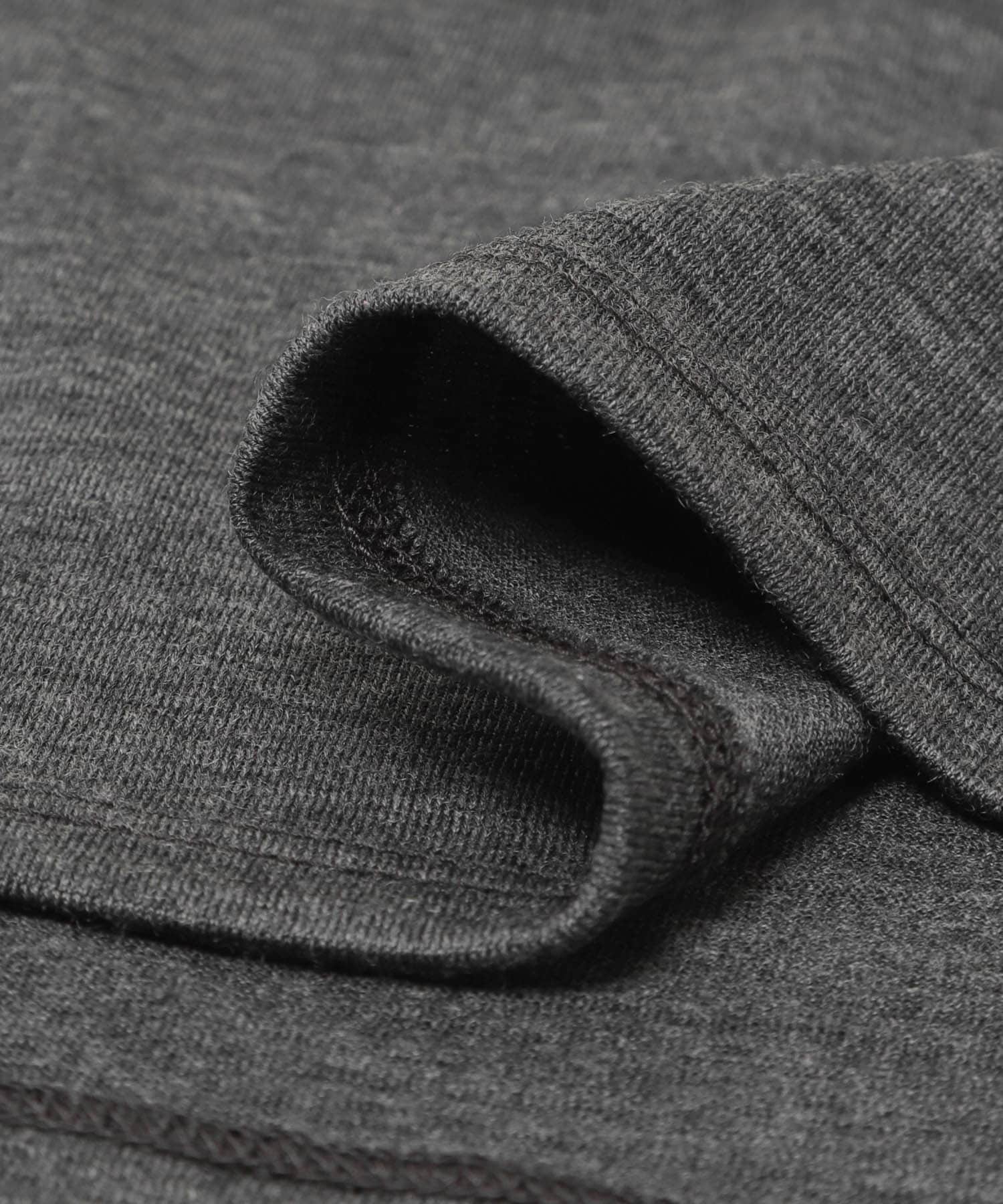 new basic　WASHABLE WOOL FLARE ONE-PIECE CHARCOAL 36