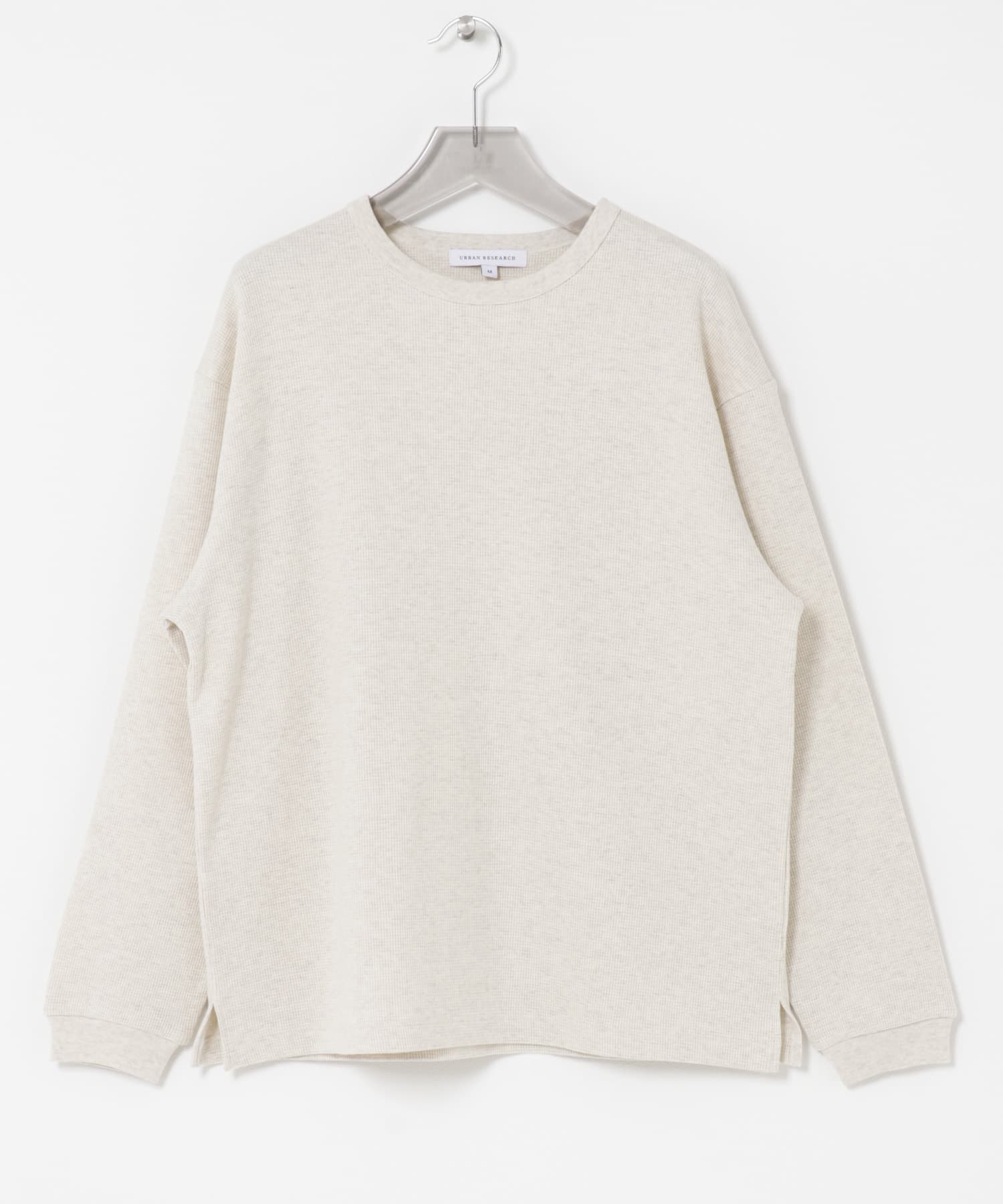 『UR TECH』度詰めワッフルロングスリーブ OATMEAL S
