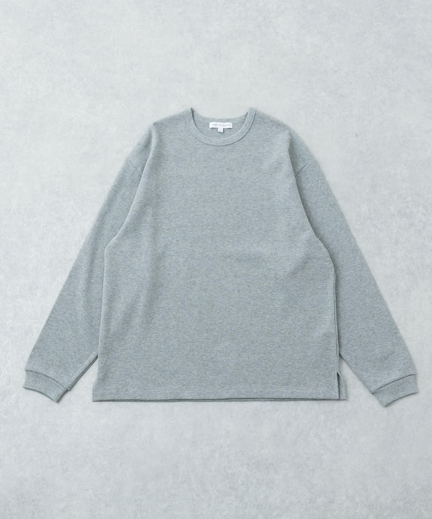 『UR TECH』度詰めワッフルロングスリーブ GRAY H S