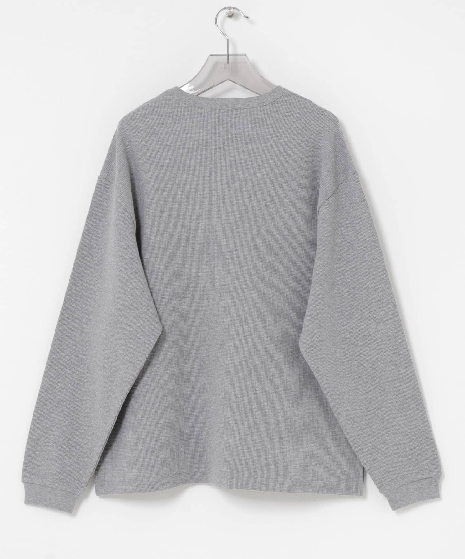 『UR TECH』度詰めワッフルロングスリーブ GRAY H S
