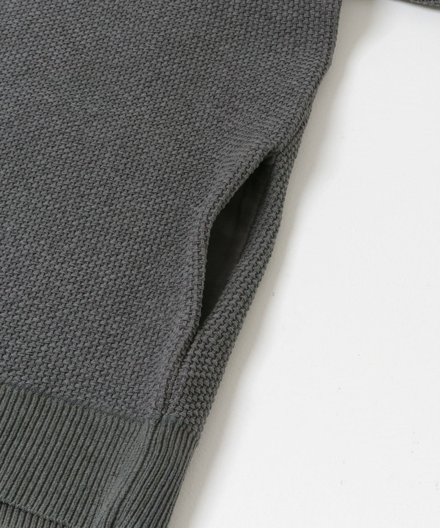 モールリュクスポロカーディガン CHARCOAL M