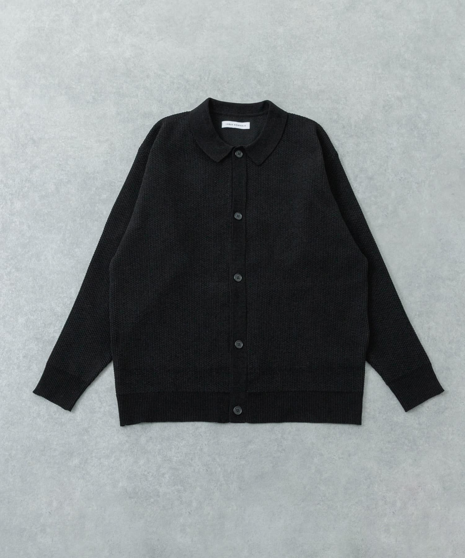 モールリュクスポロカーディガン BLACK M