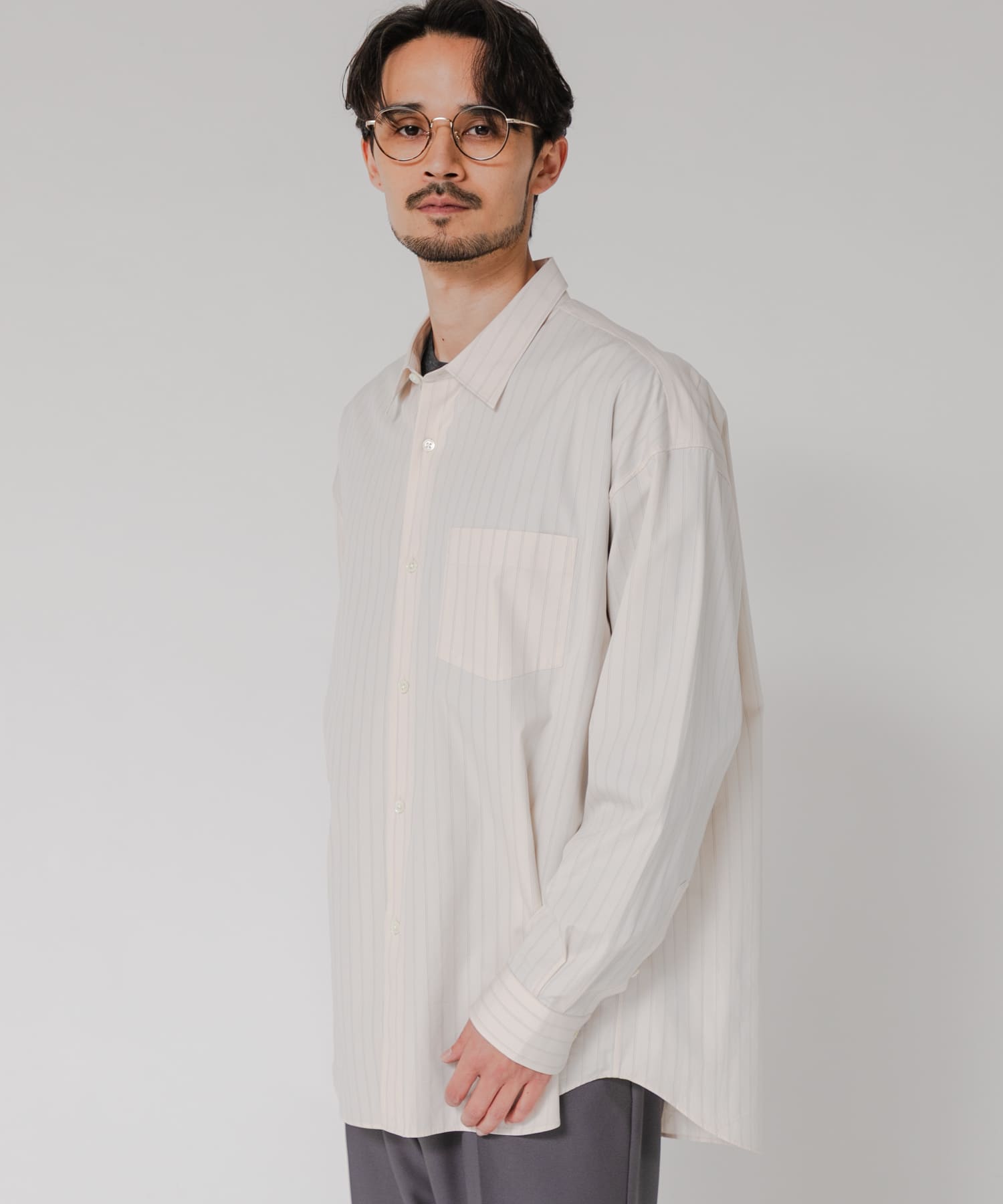 THOMAS MASON OVER SHIRTS IVORY ST S