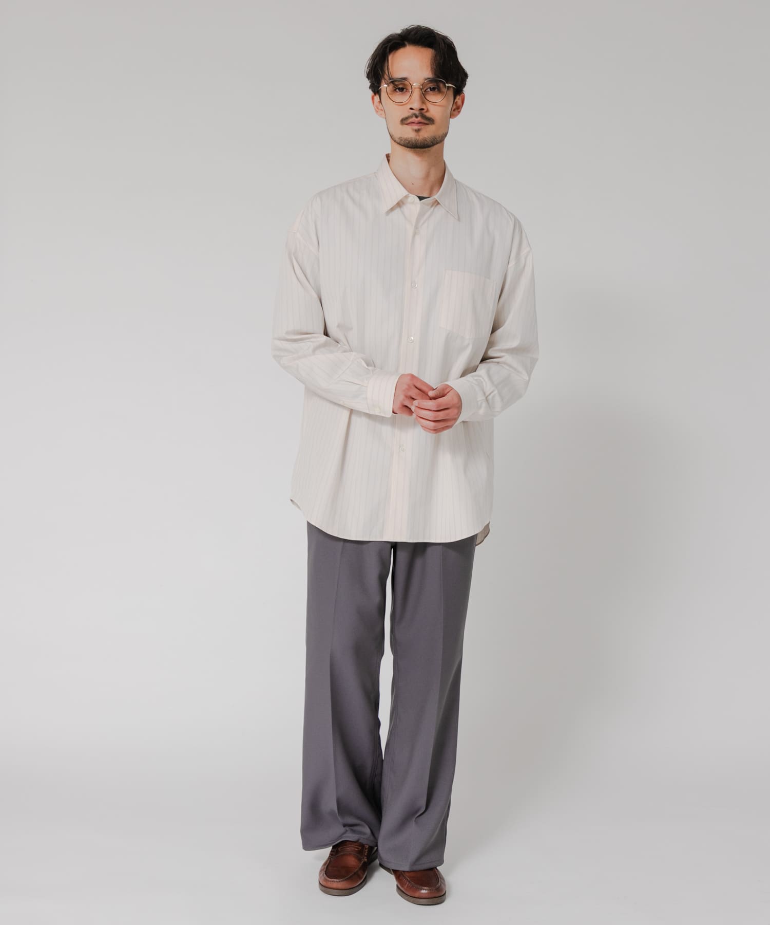 THOMAS MASON OVER SHIRTS IVORY ST S
