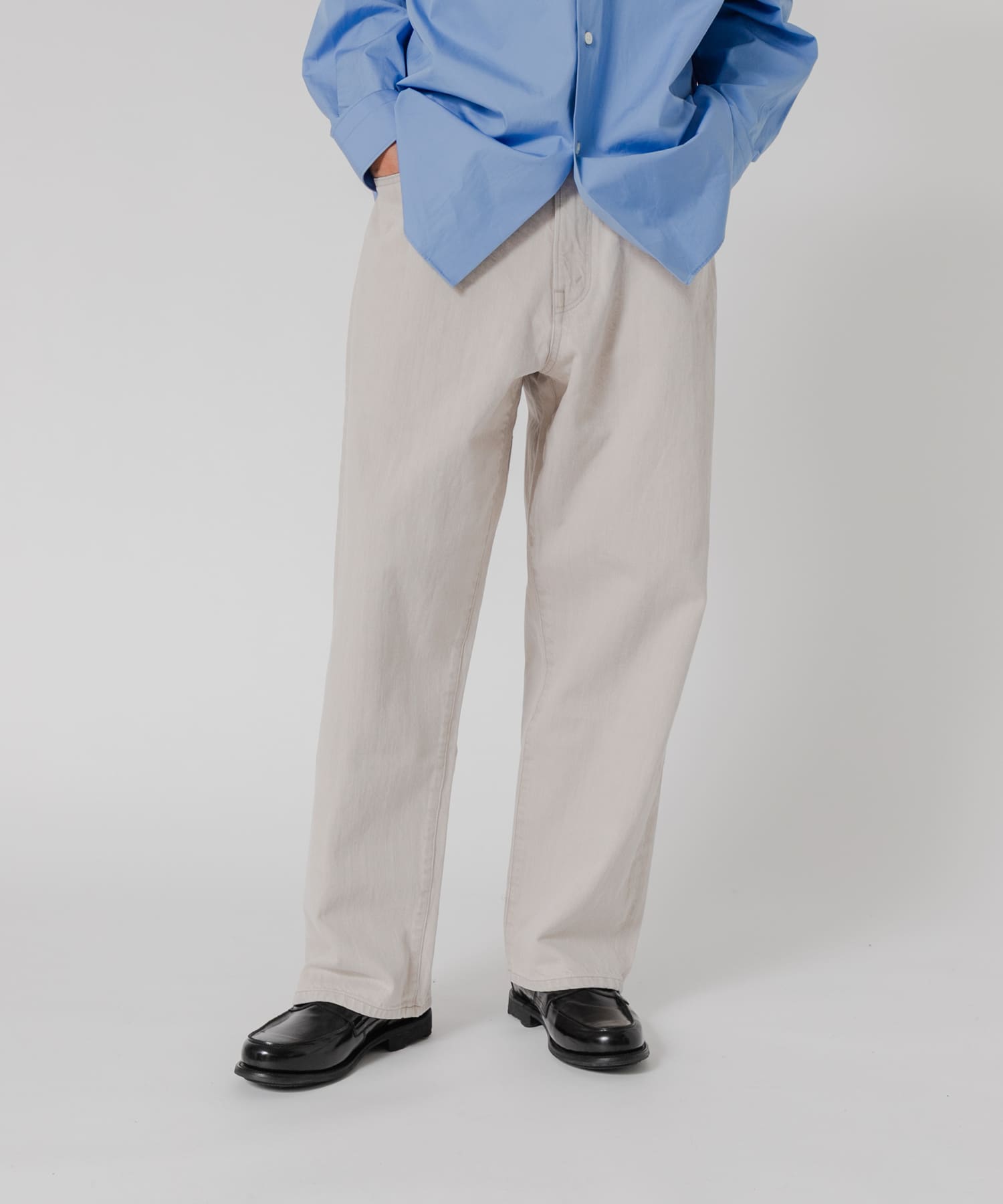 11.8oz COL/DENIM WIDE PANTS