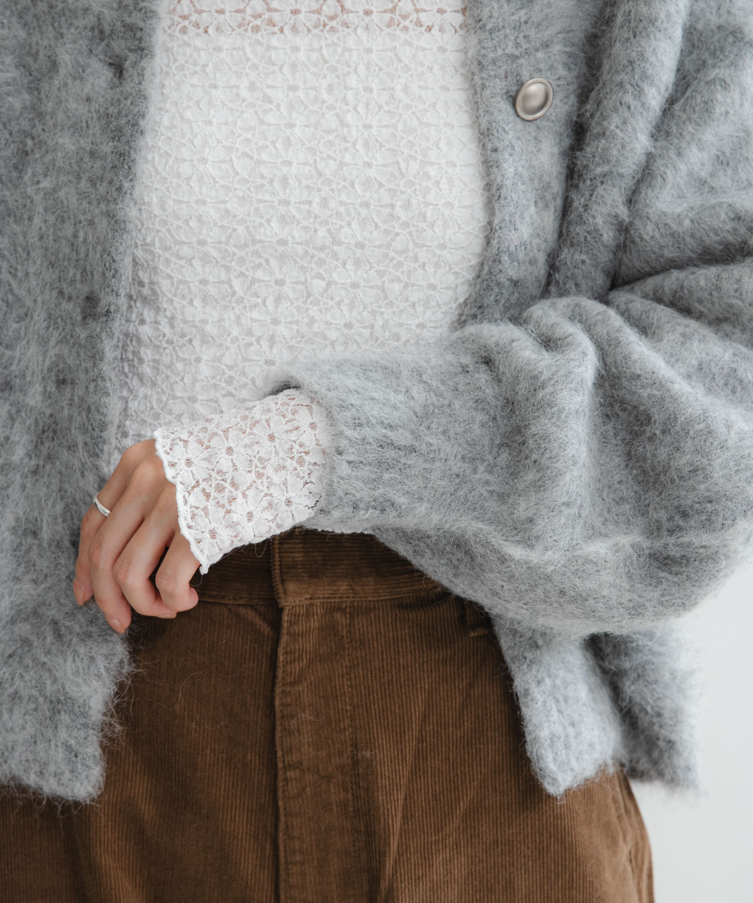 ストレッチレース2WAYトップス