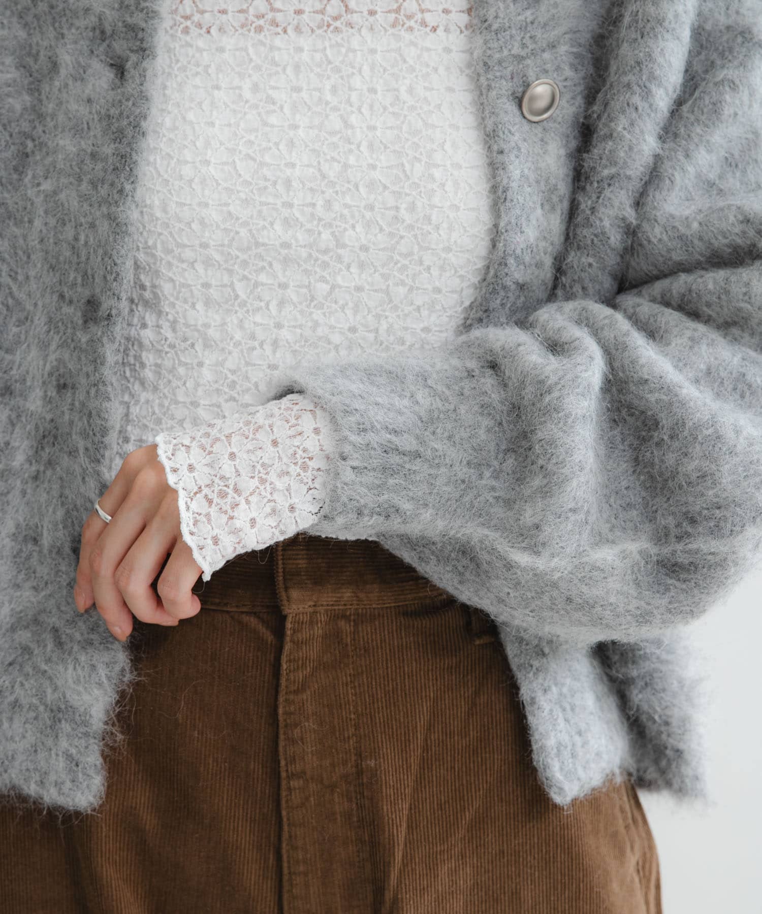 ストレッチレース2WAYトップス