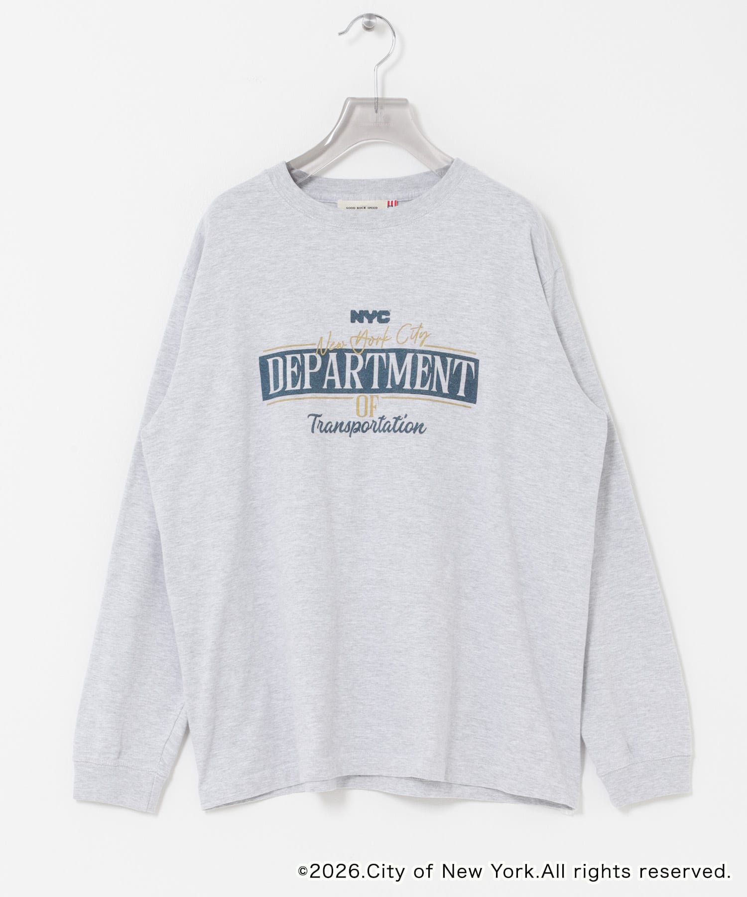 GOOD ROCK SPEED 　ロングスリーブカットソー ASH GRAY Free