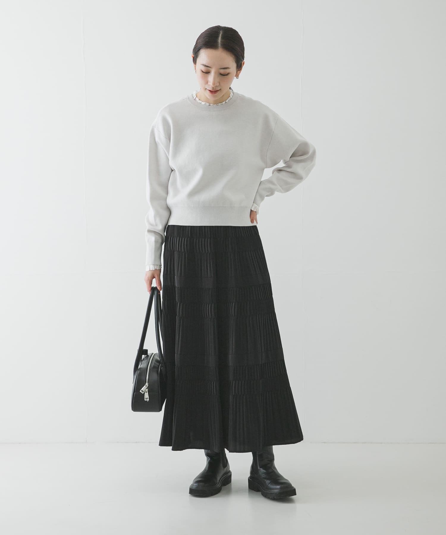 フリルデザインシアーカットソー(Free OFF WHITE): トップス｜URBAN