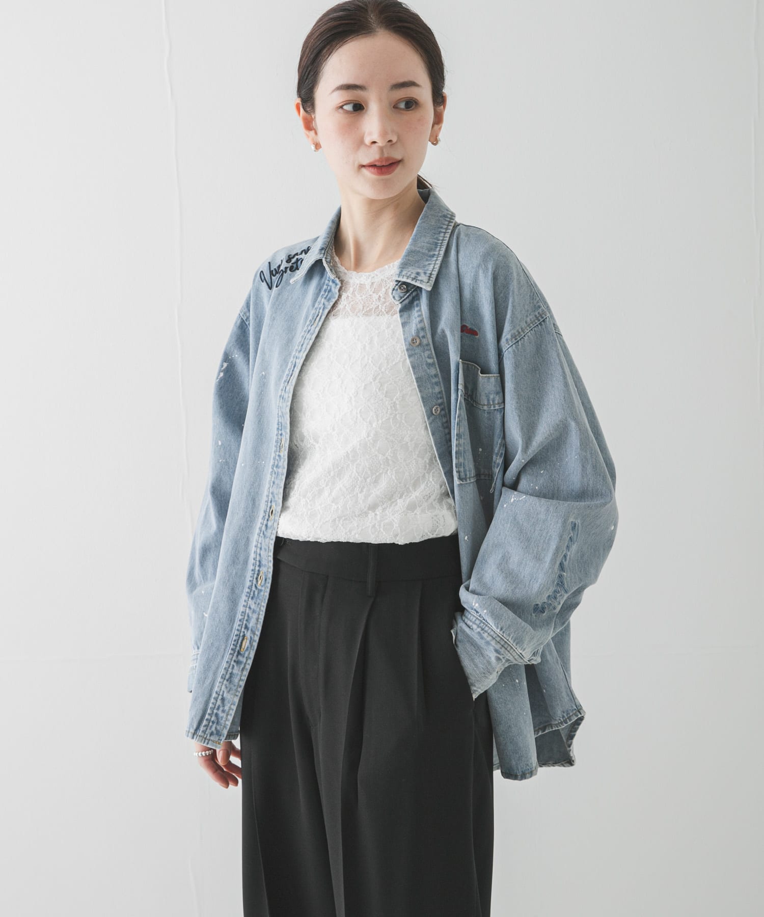 ストレッチレーストップス(Free OFF WHITE): トップス｜URBAN RESEARCH