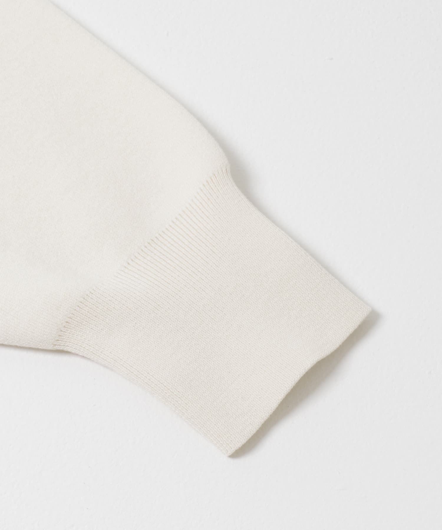 ハーフジップスウェットニット OFF WHITE Free