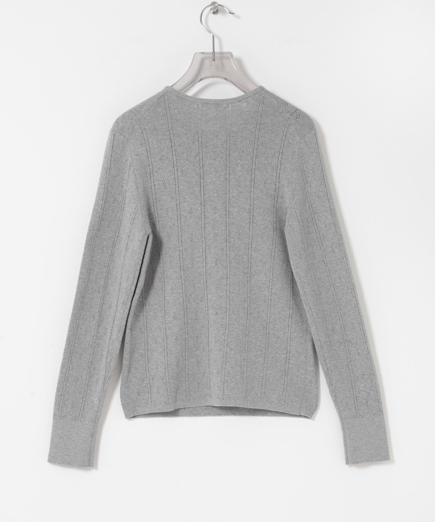 パターンメッシュヘンリーネックニット(Free MINT): トップス｜URBAN
