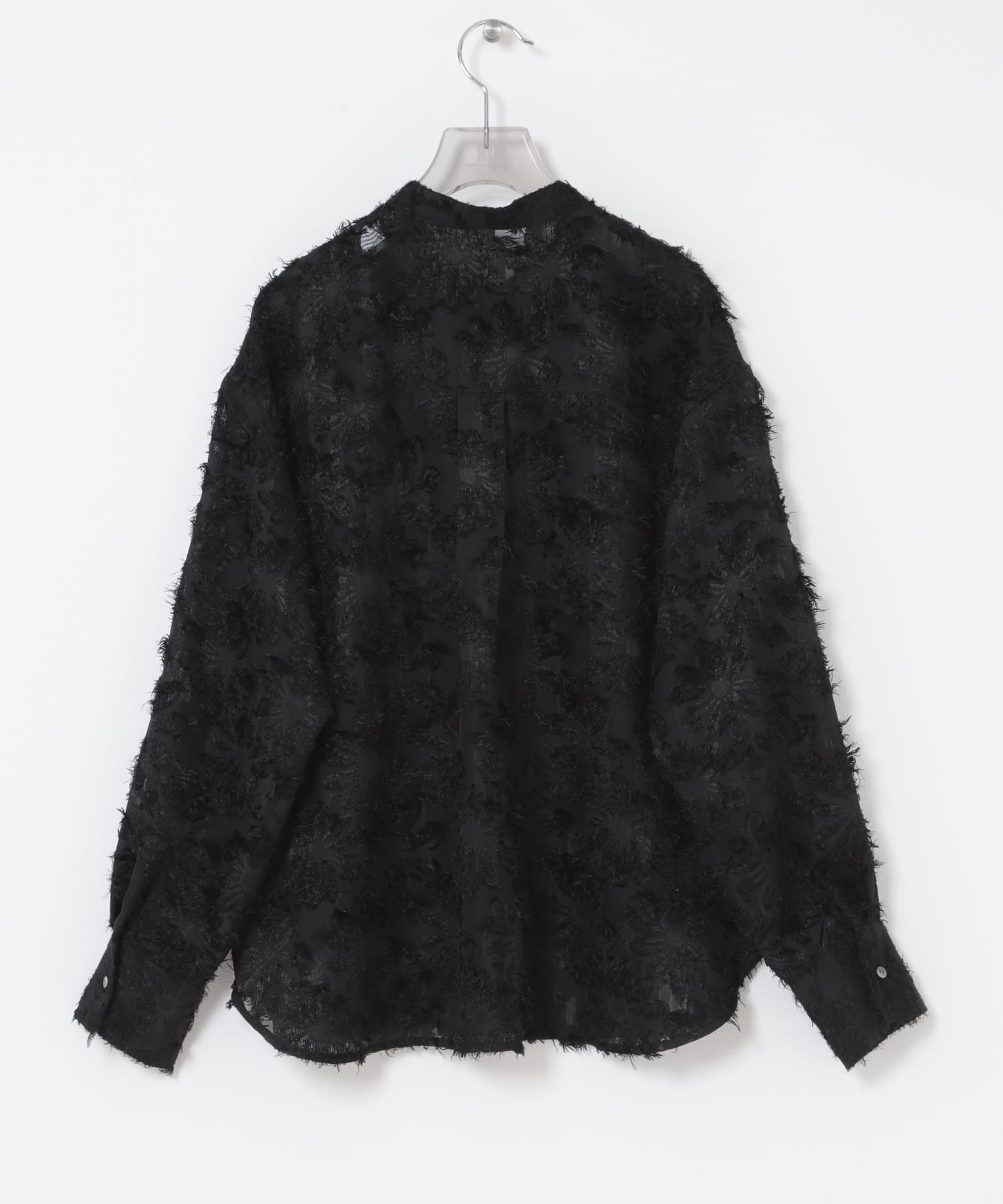 カットジャガードバンドカラーシャツ(Free OFF WHITE): トップス