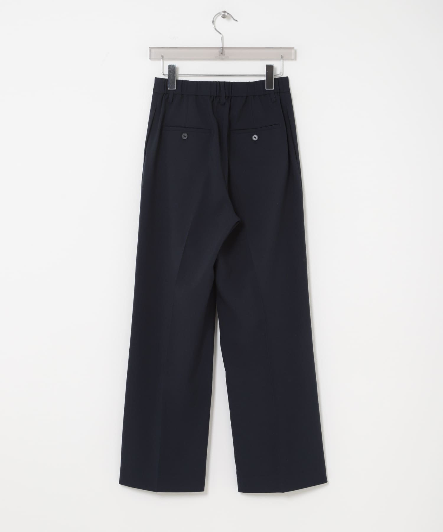 『3サイズ展開』タックストレートスラックス NAVY 36