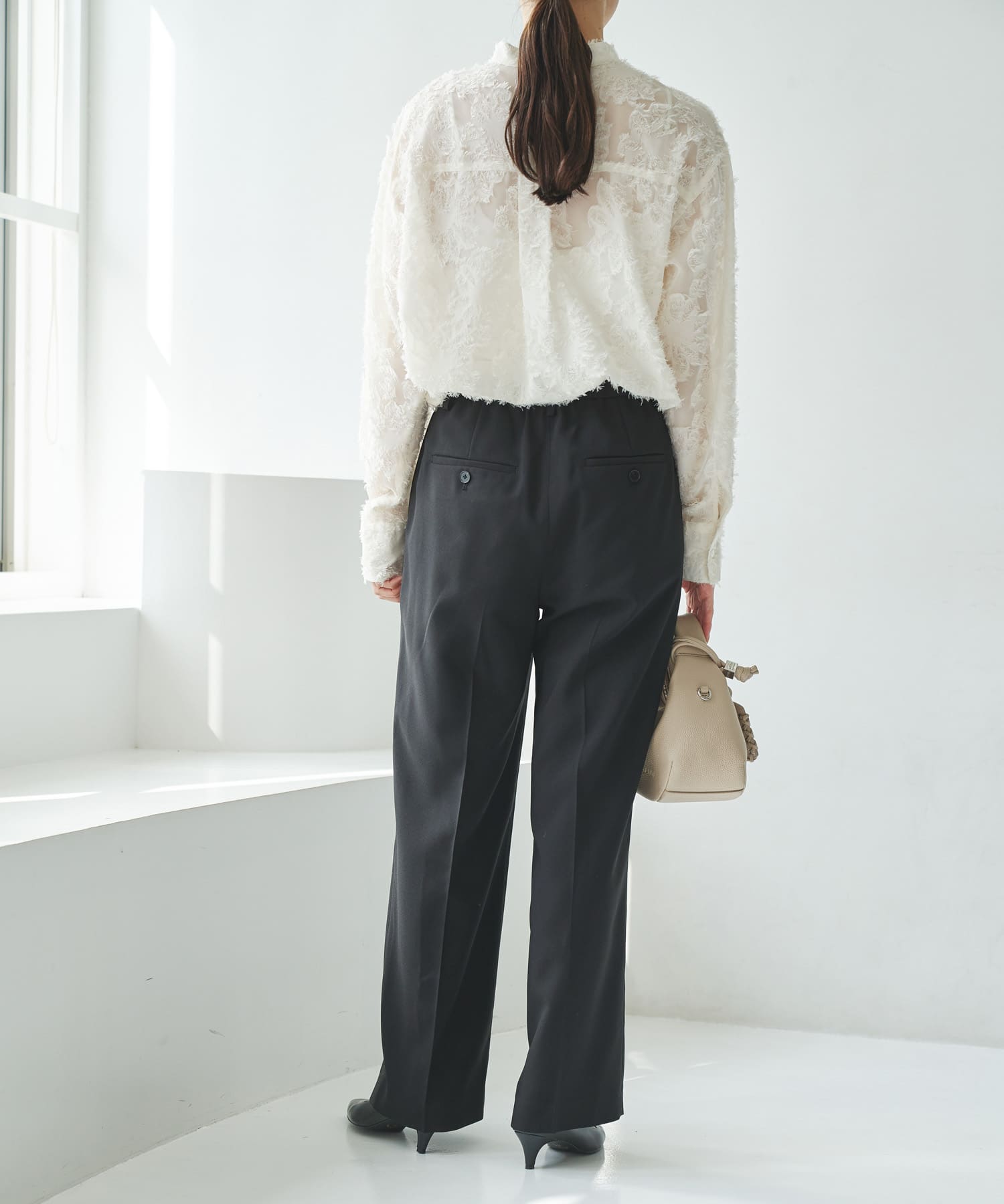 3サイズ展開』タックストレートスラックス(36 NAVY): ボトム｜URBAN