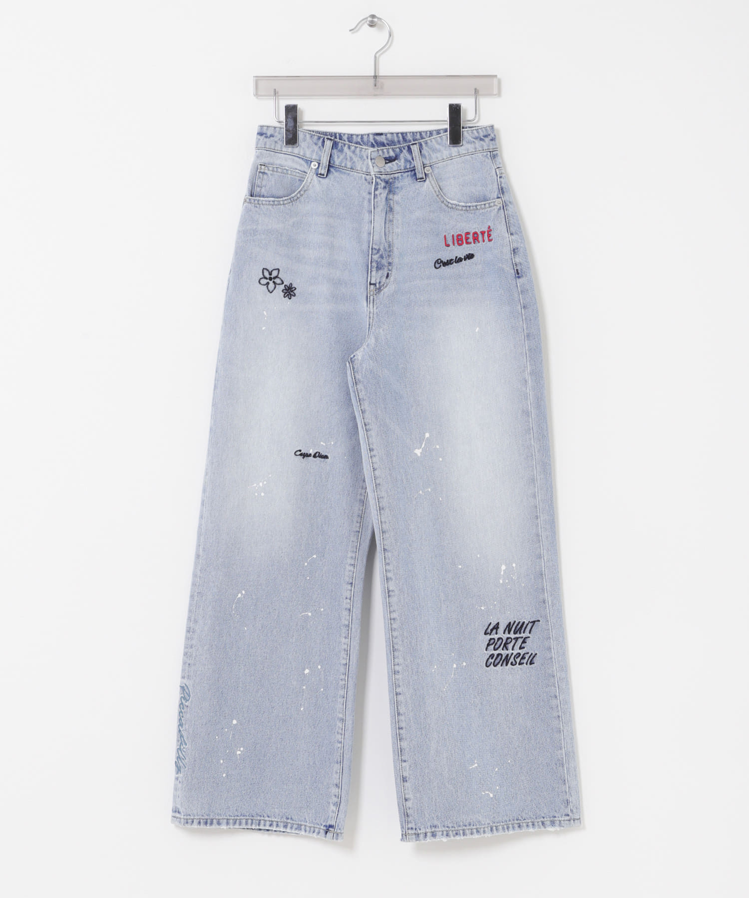 『別注』PICCADILLY×URBAN RESEARCH　刺繍デニムパンツ LT INDIGO 36