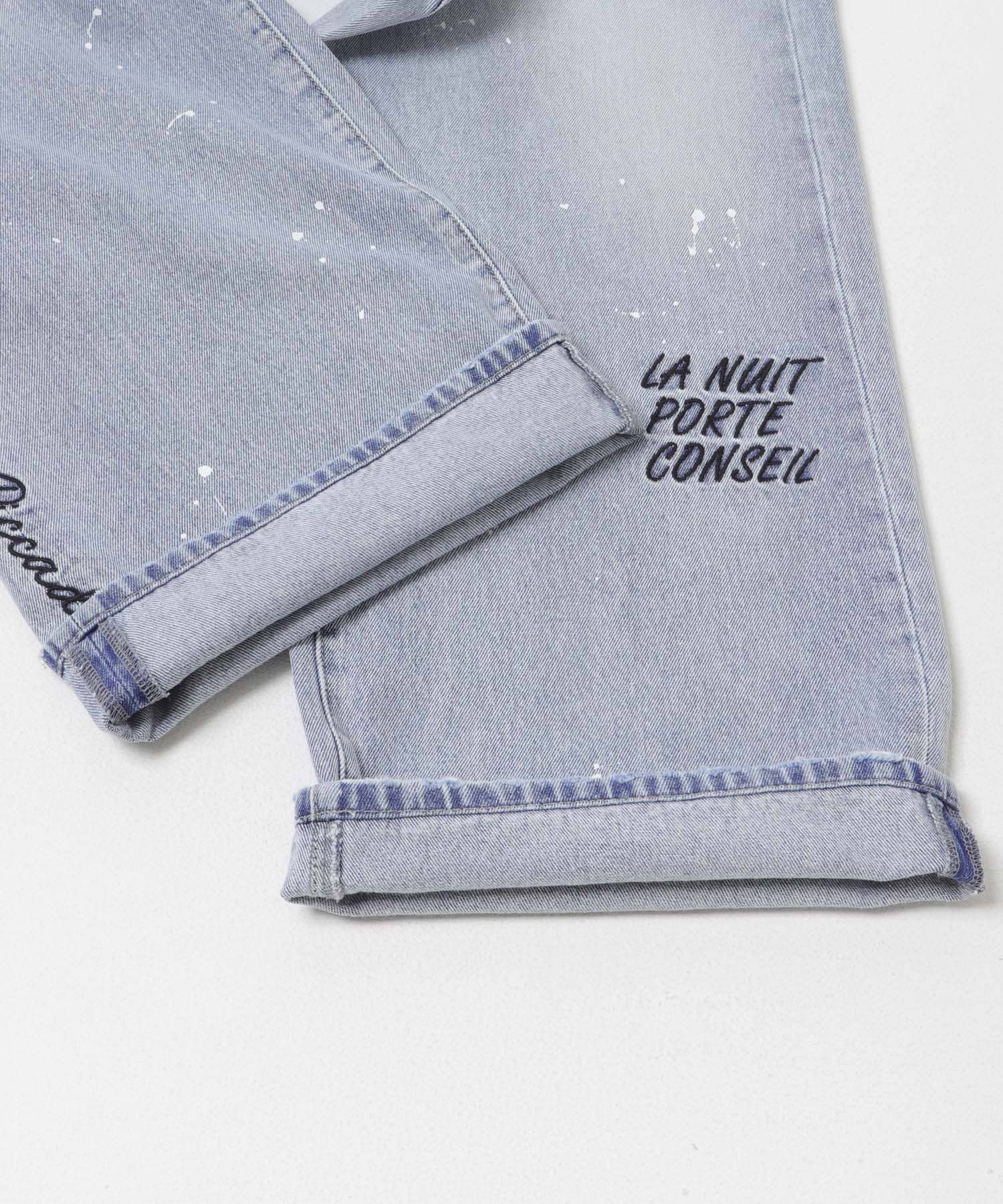 『別注』PICCADILLY×URBAN RESEARCH　刺繍デニムパンツ LT INDIGO 36