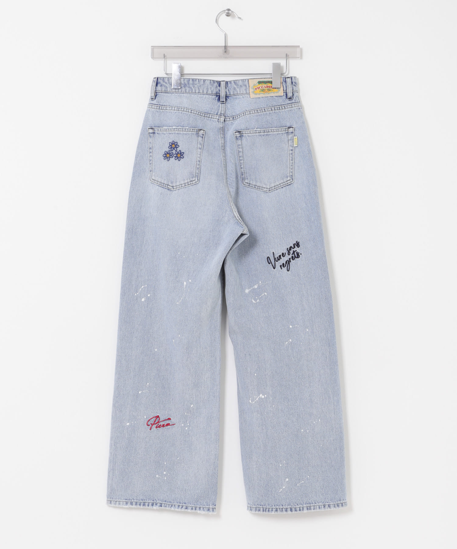『別注』PICCADILLY×URBAN RESEARCH　刺繍デニムパンツ LT INDIGO 36