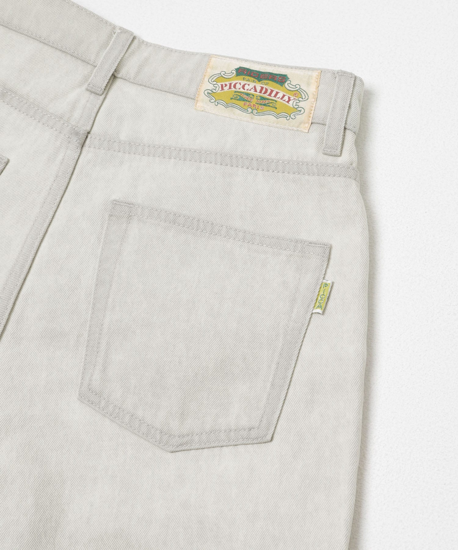 『別注』PICCADILLY×URBAN RESEARCH　刺繍デニムパンツ LT GRAY 36