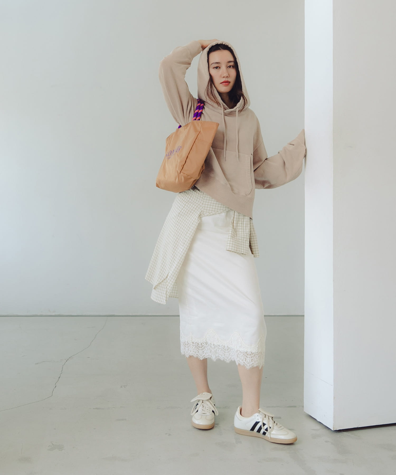 レースシアースカート OFF WHITE Free