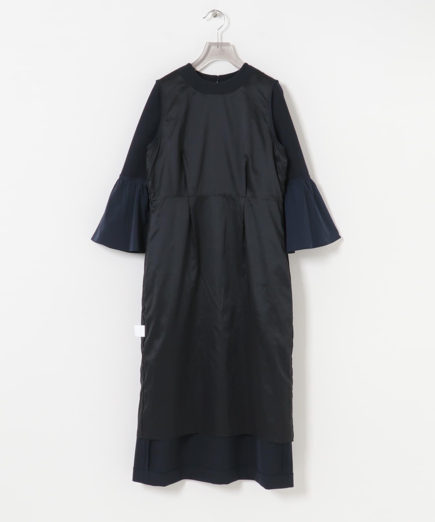 フレアスリーブワンピース NAVY 36