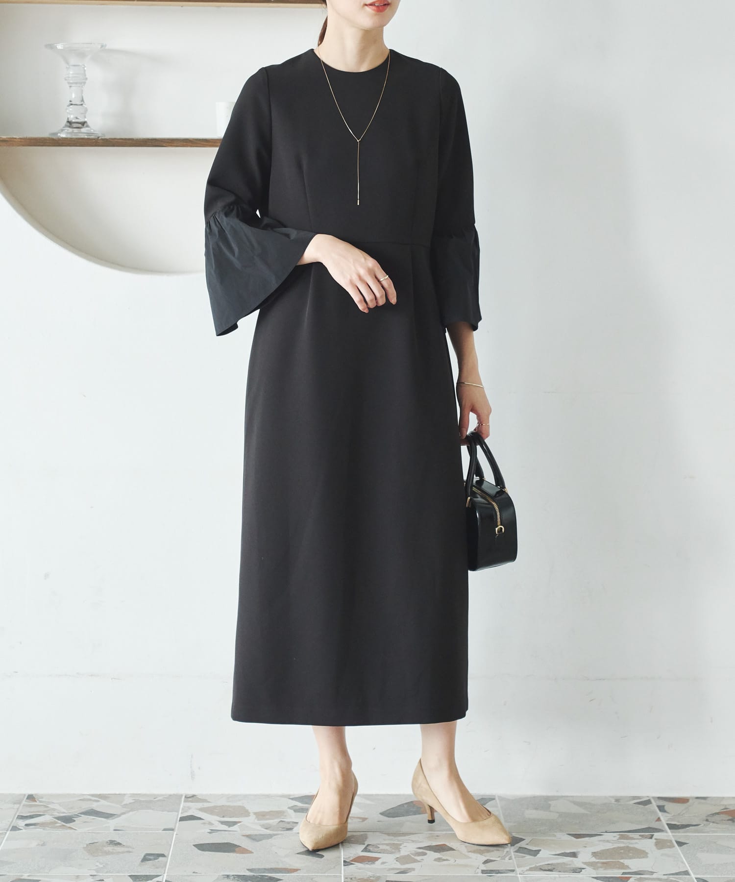 フレアスリーブワンピース(36 BLACK): ワンピース｜URBAN RESEARCH公式
