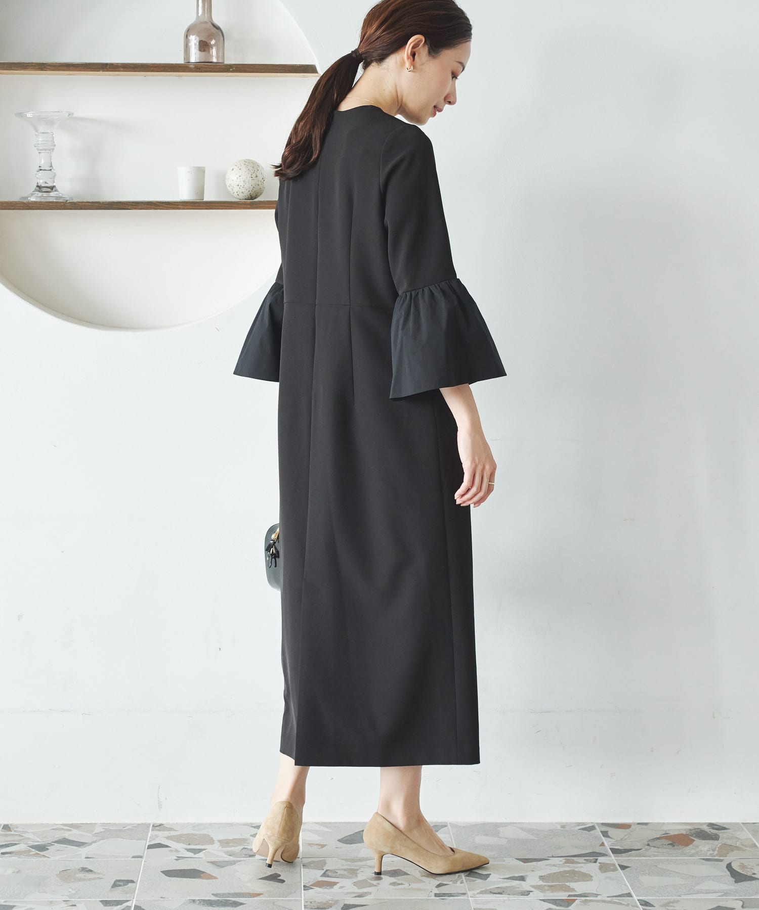 フレアスリーブワンピース(36 BLACK): ワンピース｜URBAN RESEARCH公式