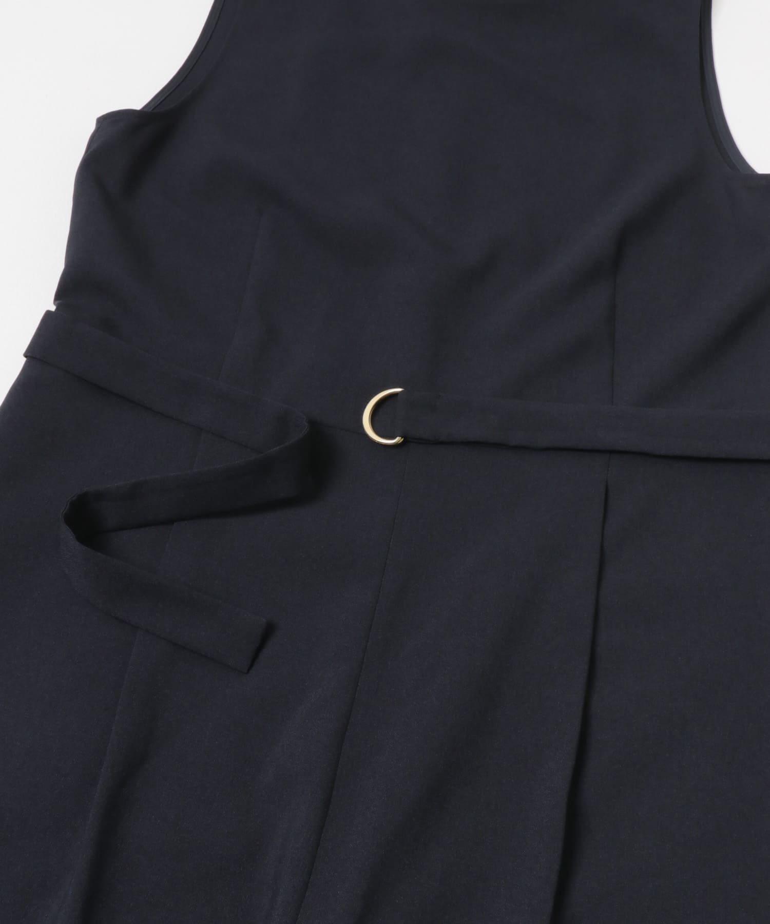 『2サイズ展開』 ベルト付きオールインワン NAVY 36